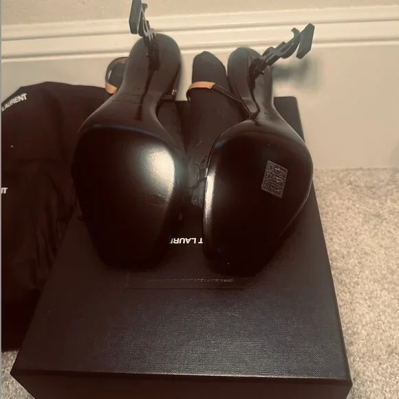 Saint Laurent Opyum Slingback Sandals **NEVER WORN** - Picture 5 of 5